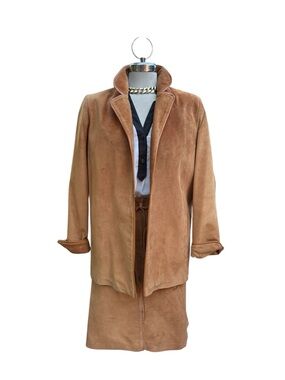 Danier Camel Suede Blazer Jacket